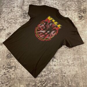 Kiss Band Graphic T-Shirt Mens L Black Rock Concert Tee Grunge Goth Aesthetic
